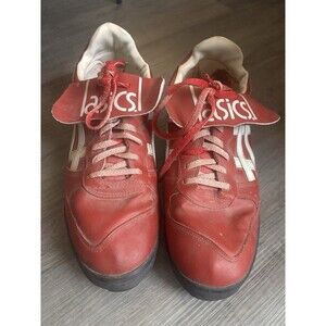 Vintage ASICS athletic shoes Red White Size 11